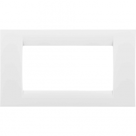 Doze si aparataj modular - Rama decorativa aparataj modular Gewiss, rectangulara, 4M, alb, Virna