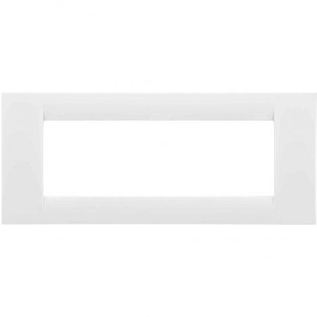 Doze si aparataj modular - Rama decorativa aparataj modular Gewiss, rectangulara, 6M, alb, Virna