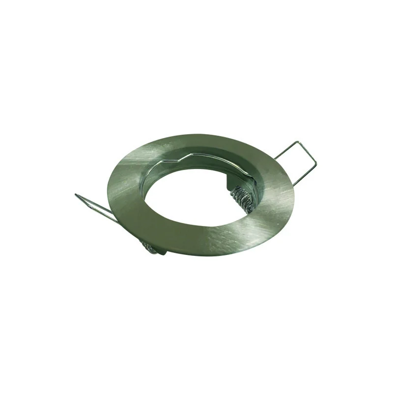 Corpuri de iluminat - Rama spot aluminiu rotund, nichel satinat pentru dulie GU10, Φ80mm, Eurolamp