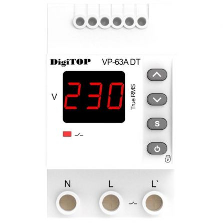 DigiTop - Releu digital de protectie tensiune, monofazat, VP 63A-DT Digitop