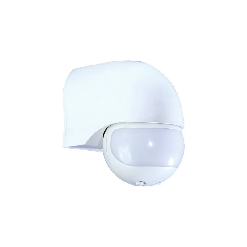 Senzori de miscare, crepusculari si ceasuri programabile - Senzor de miscare cu infrarosu alb pentru perete, max. 400W, 4A, 220-240V, IP44, Eurolamp