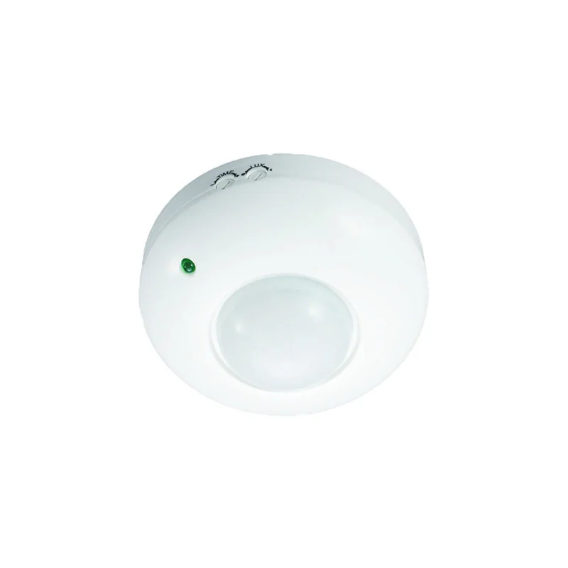 Senzori de miscare, crepusculari si ceasuri programabile - Senzor miscare cu infrarosu alb pentru tavan, max. 300W, 5.5A, 220-240V, IP20, Eurolamp