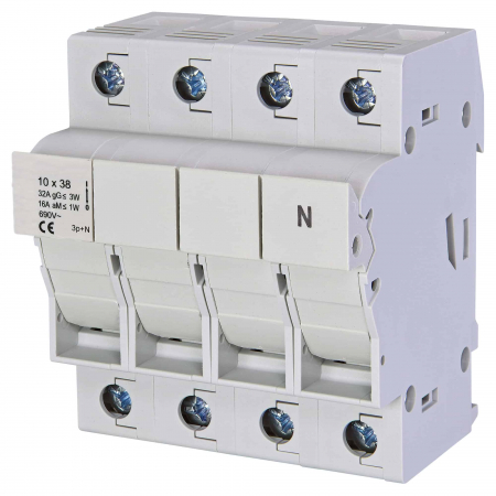 Separatoare sigurante fuzibile - Separator modular pentru portfuzibile 10x38 3p+N 32A