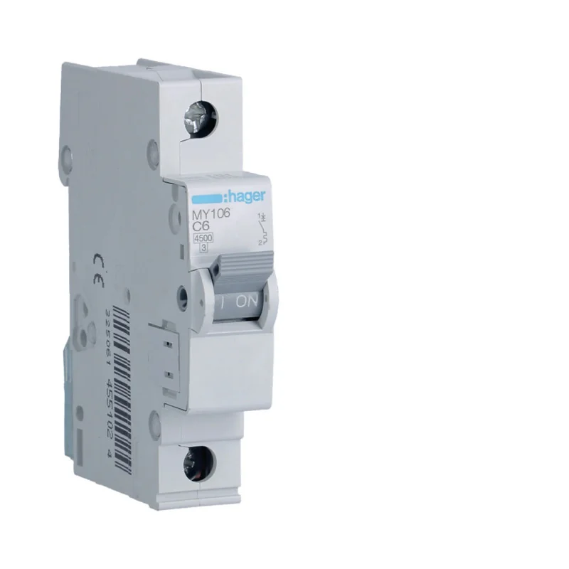 MCB - Sigurante automate - Siguranta automata, 1P, 6A, curba C, 4.5kA, MY106