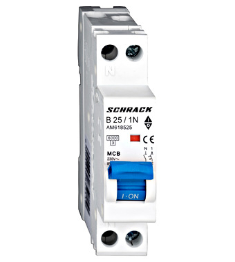 MCB - Sigurante automate - Siguranta automata 1P+N, 1 Modul, 25A, Curba B, 4.5kA