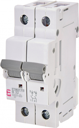 2 Module (2P) - Siguranta automata 2P, 2 Module, 32A, Curba B, 6kA