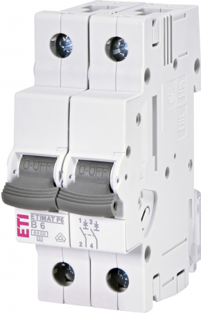 2 Module (2P) - Siguranta automata 2P, 2 Module, 6A, Curba B, 6kA