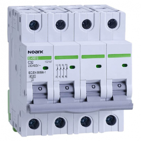 4 Module (3P+N) - Siguranta automata 6A 4P 4,5 kA CURBA B Ex9BS 4P B6