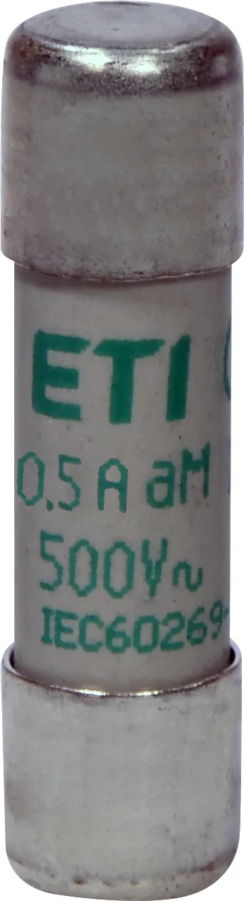 Sigurante fuzibile tip C, dimensiune 10x38 - Siguranta fuzibila CH10x38 aM 0,5A/500V