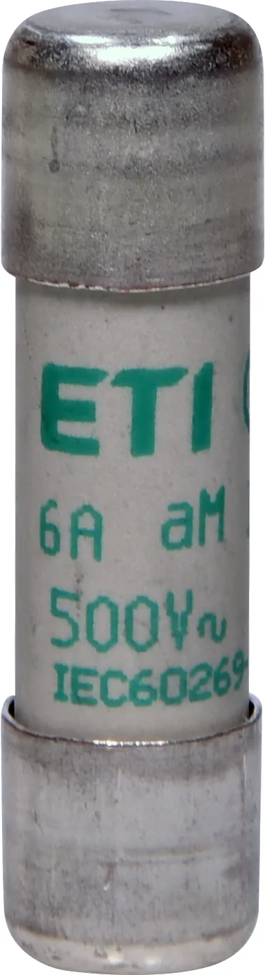 Separatoare si sigurante fuzibile - Siguranta fuzibila CH10x38 aM 6A/500V