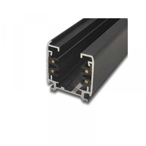 Iluminat - Sina magnetica aparenta neagra cu 4 linii, 3 metri, Eurolamp