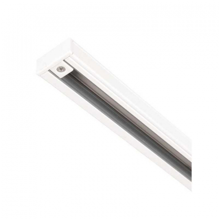 Iluminat pe sina magnetica - Sina magnetica aplicata monofazata 2 linii, 2 metri, alba, Eurolamp