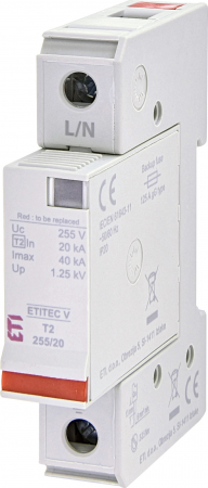 SPD - Descarcator - Protectie supratensiuni - SPD - ETITEC V T2 255/20 1+0