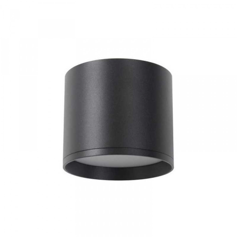 Spoturi tavan - Spot negru din aluminiu aplicat 10W , 3CCT 2700K/4000K/6500K, 650lm, IP20, 100x86mm, Eurolamp