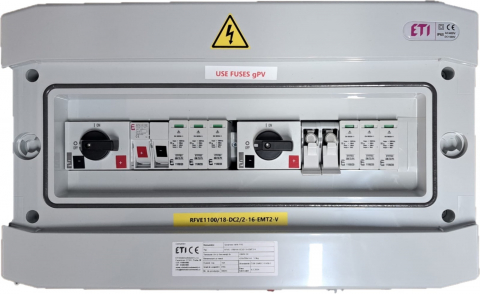 Protectia Sistemelor Fotovoltaicelor - TABLOU ECHIPAT PENTRU SISTEME FOTOVOLTAICE - 2 STRING-uri