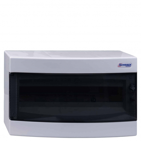 Tablouri electrice - PT - Tablou electric aplicat, 18 module, 1X18, cu usa transparenta, Schrack, TOPO, IP40