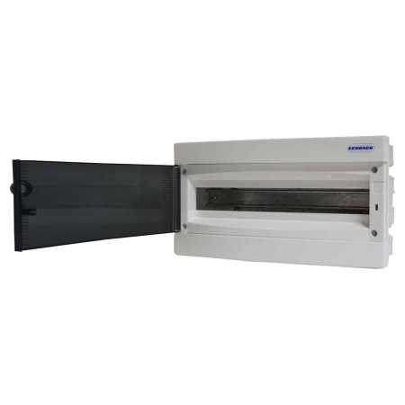 Tablouri electrice - Tablou electric incastrat, 18 module, 1X18, cu usa transparenta, adancime nisa 70mm, TOPO, IP40