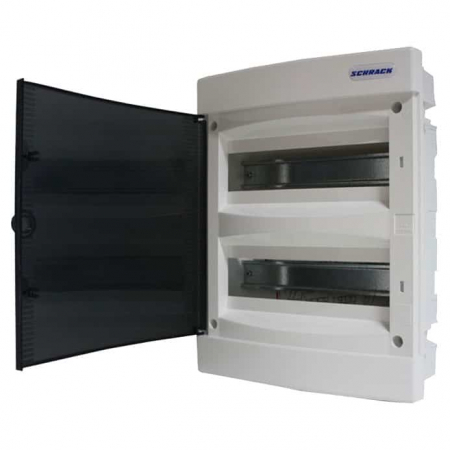 Tablouri electrice - Tablou electric incastrat, 24 module, 2x12, cu usa transparenta, adancime nisa 70mm, TOPO, IP40