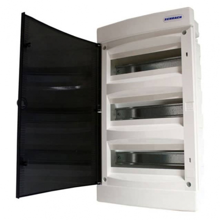 Tablouri electrice - Tablou electric incastrat, 36 module, 3x12, cu usa transparenta, adancime nisa 70mm, TOPO, IP40