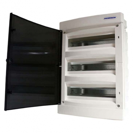 Tablouri electrice - Tablou electric incastrat, 54 module, 3x18, cu usa transparenta, adancime nisa 70mm, TOPO, IP40