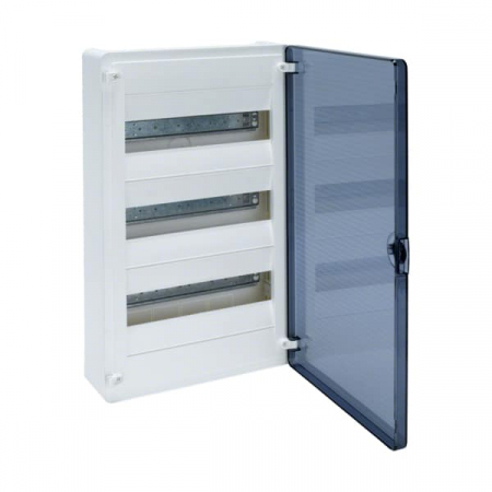 Tablouri electrice - PT - Tablou electric PVC, 36 module, aplicat, Hager, IP40, cu usa transparenta