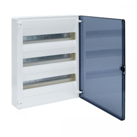 Tablouri electrice - PT - Tablou electric PVC, 54 module, 3X18, aplicat, Hager, IP40, cu usa transparenta