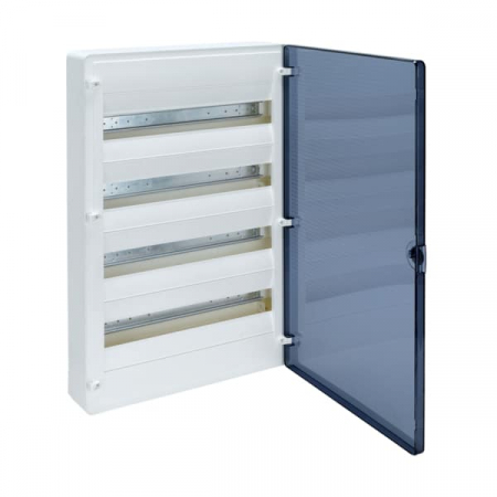Tablouri electrice - PT - Tablou electric PVC, 72 module, 4X18, aplicat, Hager, IP40, cu usa transparenta