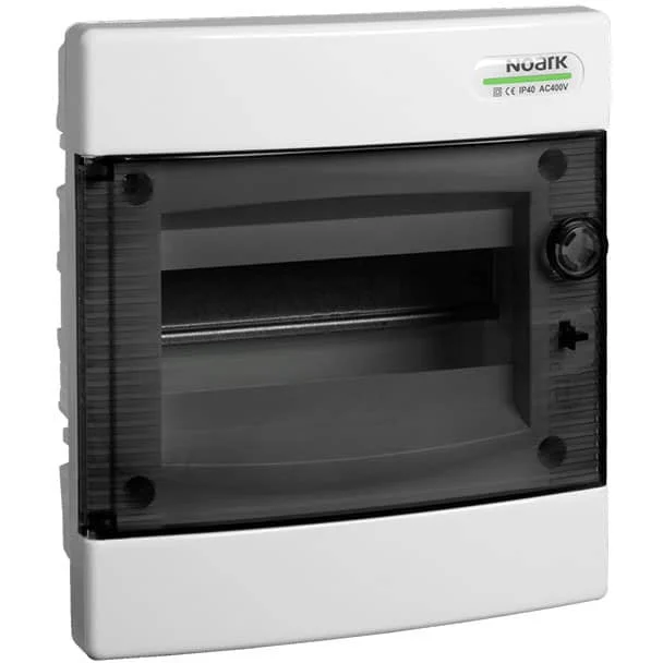 Tablouri electrice - Tablou electric PVC, 8 module, incastrat, Noark, IP40, cu usa transparenta, PNF