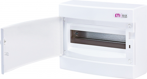 Tablouri electrice - Tablou electric 12 module montaj aparent, usa alba, IP40 ECT12PO