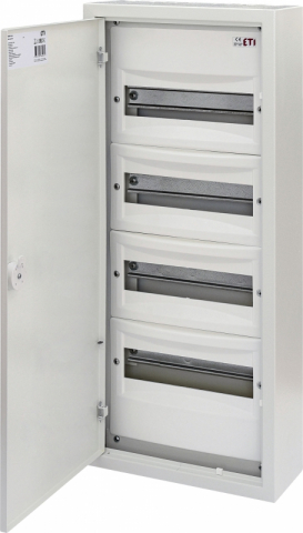 Tablouri electrice aparente - usa metal - Tablou sigurante, montaj aparent, din metal, 48 module, IP30, WRP12-4