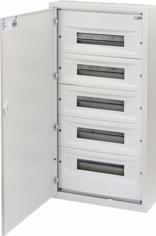 Tablouri electrice aparente - usa metal - Tablou sigurante, montaj aparent, din metal, 90 module, IP30, WRP18-5
