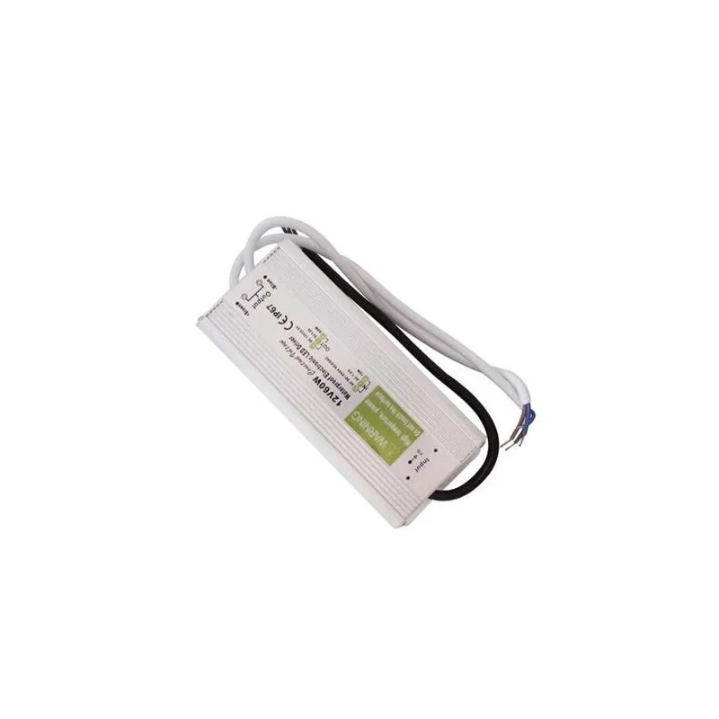 Banda LED si transformatoare - Transformator aluminiu slim pentru banda LED, 12V DC, 200W, IP67, 260x65x43, 200-240V, Eurolamp