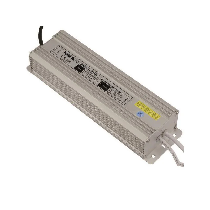 Iluminat - Transformator aluminiu slim pentru banda LED, 24V DC, 100W, IP67, 178x70x40, 200-240V, Eurolamp