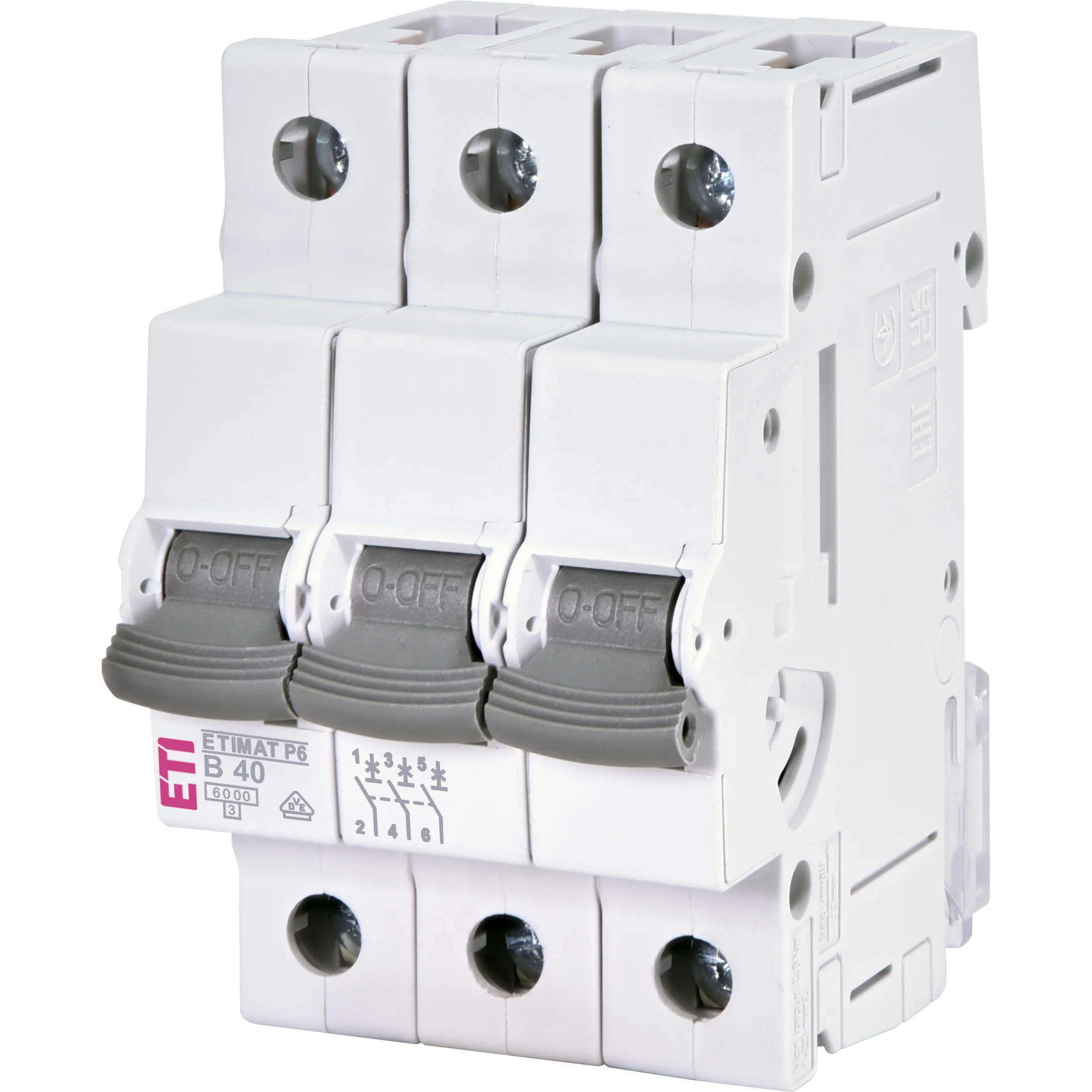 Disjunctor automat MCB curba B 40A 3P ETI 001900314 [1]