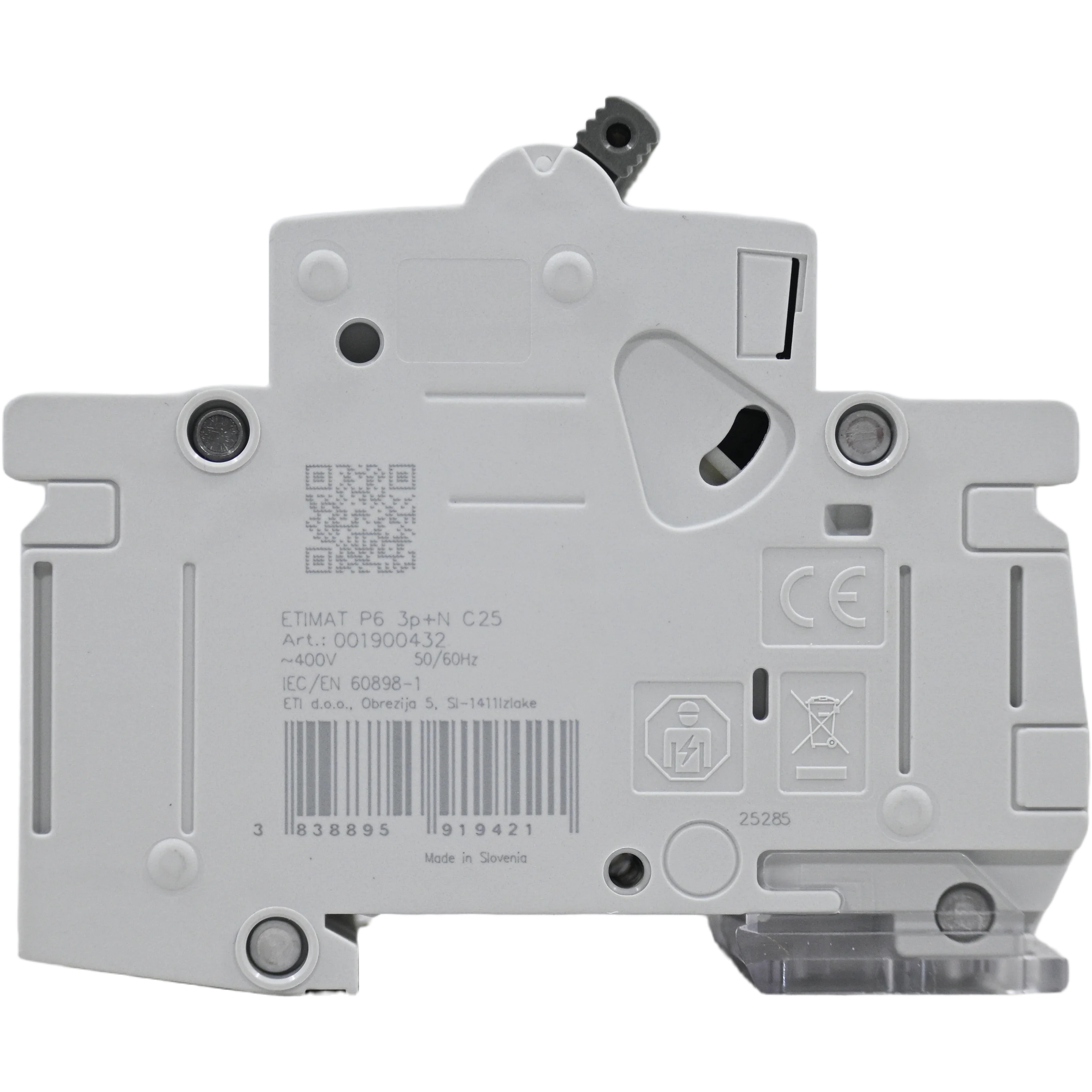 Disjunctor automat MCB curba C 25A 3P+N ETI 001900432 [6]