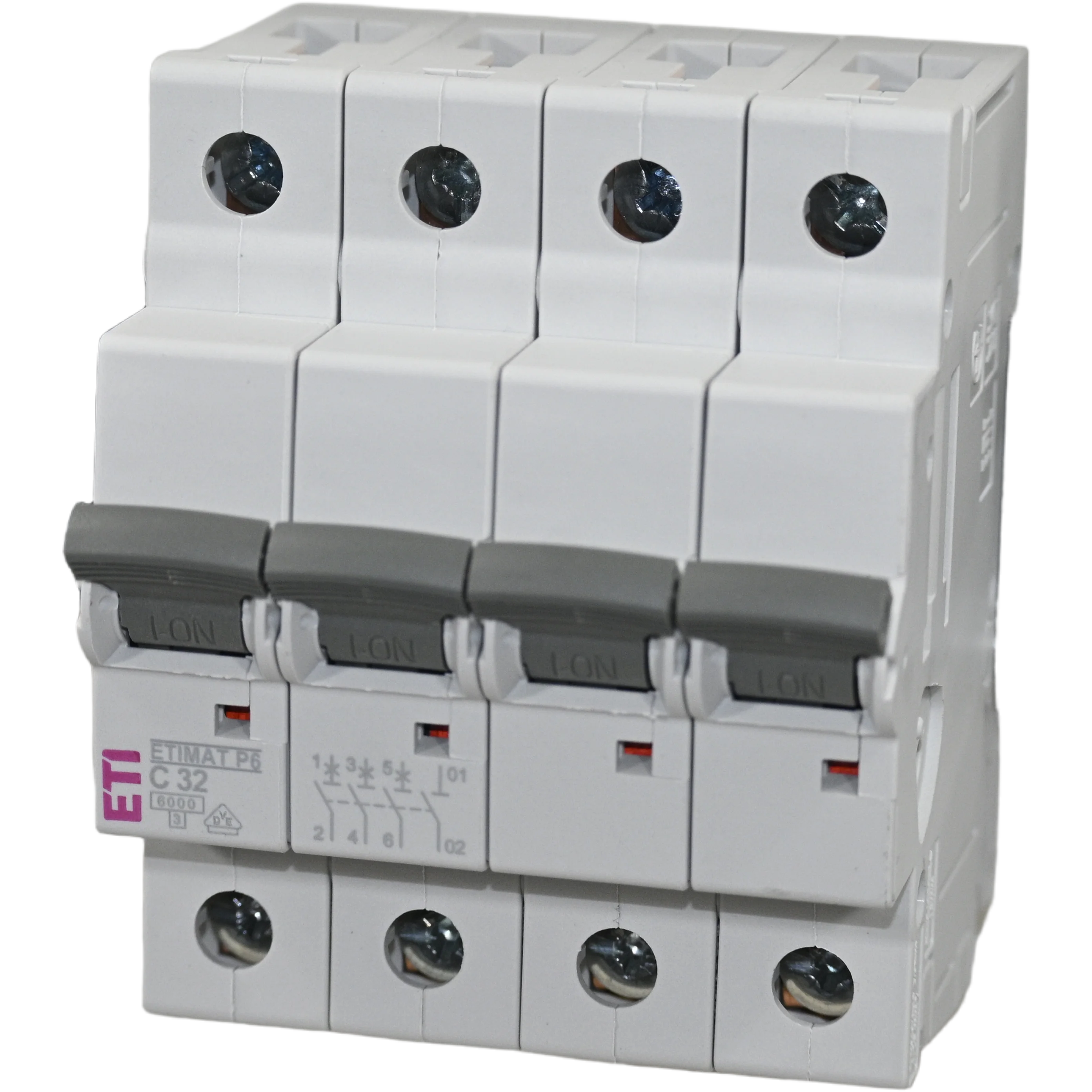 Disjunctor automat MCB curba C 32A 3P+N ETI 001900433 [1]