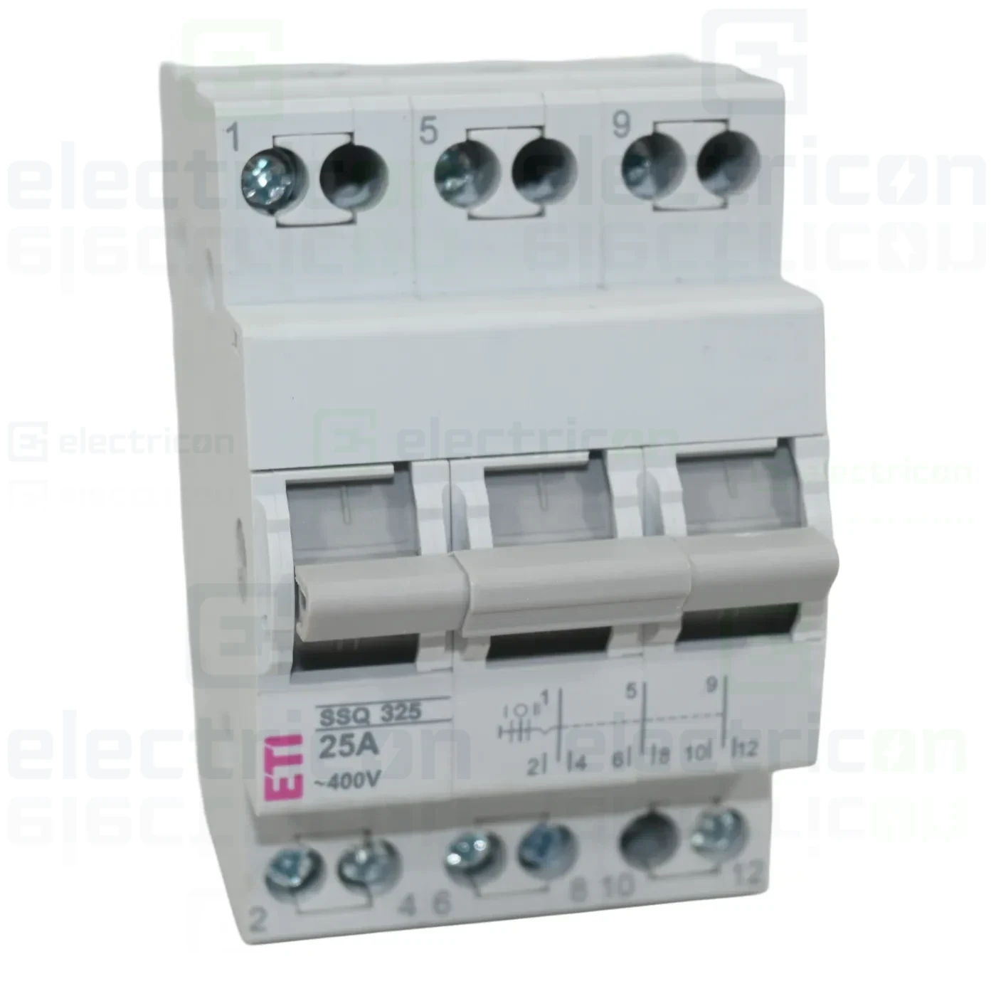 Comutator cu sertare (separator) 1-0 -2 (ON-OFF), 3P, 25A, 400 VAC, SSQ325, ETI, 002421434 [3]