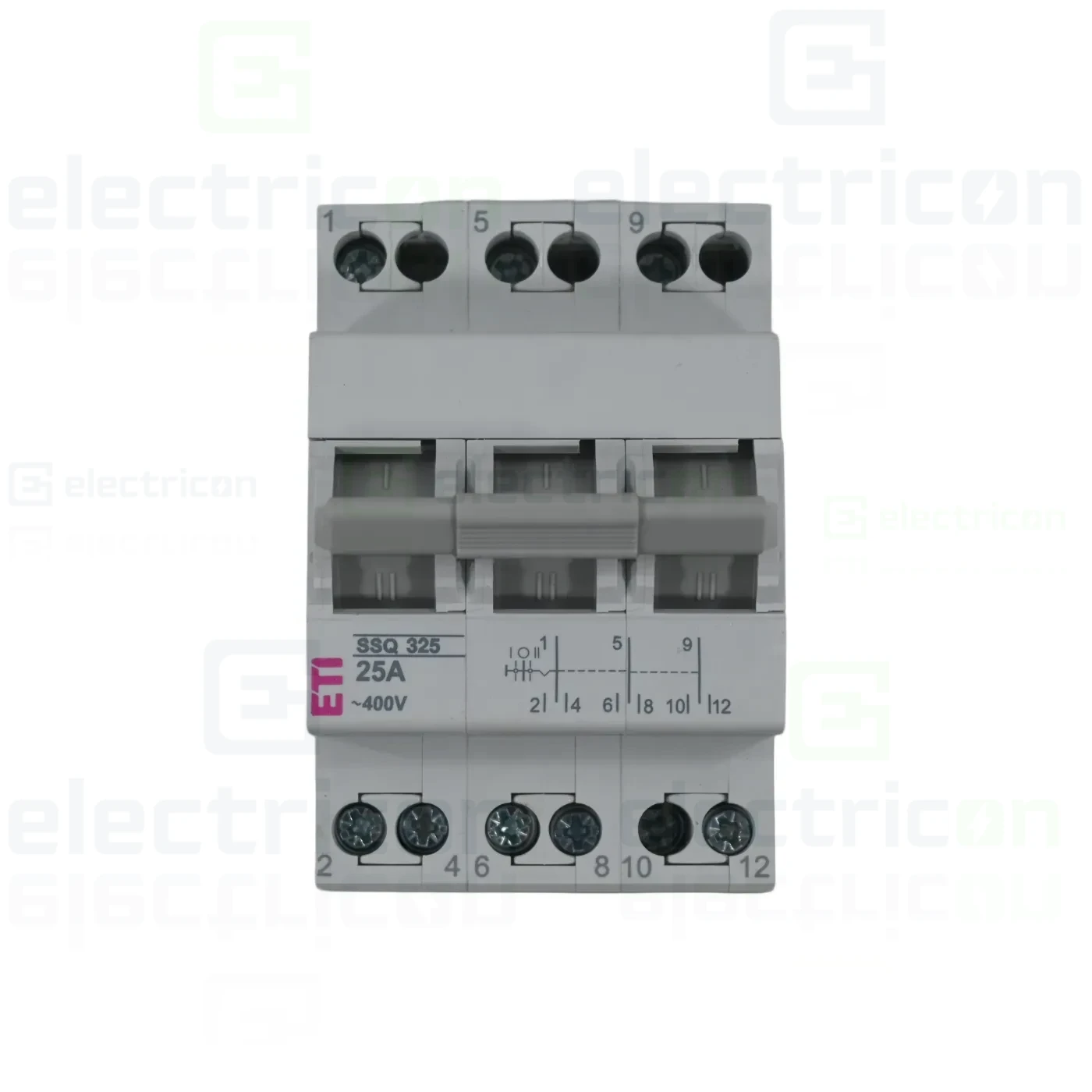 Comutator cu sertare (separator) 1-0 -2 (ON-OFF), 3P, 25A, 400 VAC, SSQ325, ETI, 002421434 [1]