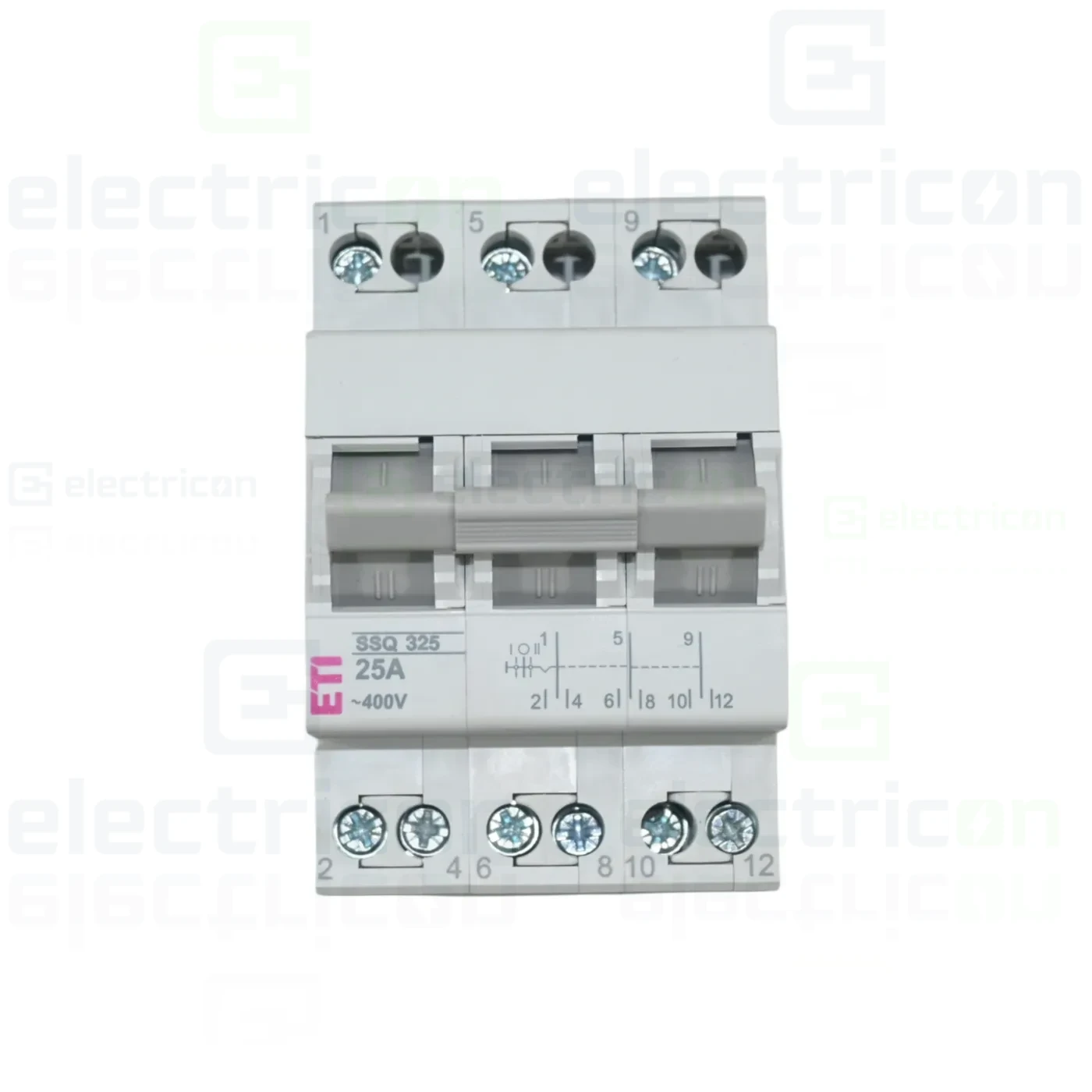 Comutator cu sertare (separator) 1-0 -2 (ON-OFF), 3P, 25A, 400 VAC, SSQ325, ETI, 002421434 [2]