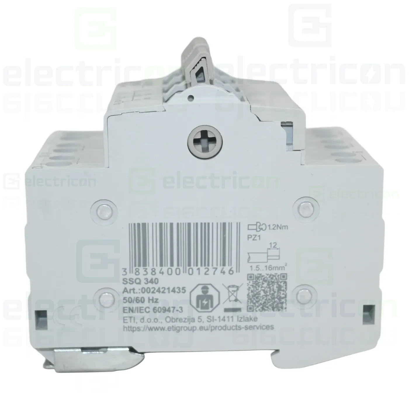 Comutator cu clapeta (separator) 1-0 -2 (ON-OFF), 3P, 40A, 400 VAC, SSQ340, ETI, 002421435 [4]