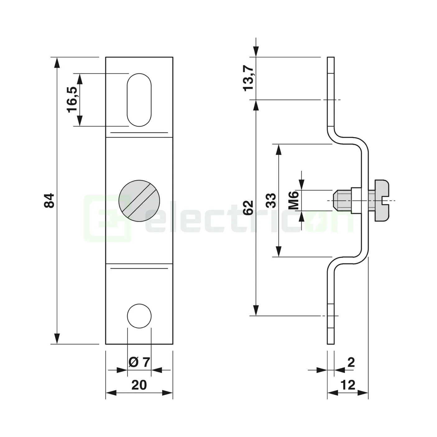 Suport adaptor sina DIN plat Phoenix Contact 1201060 [4]