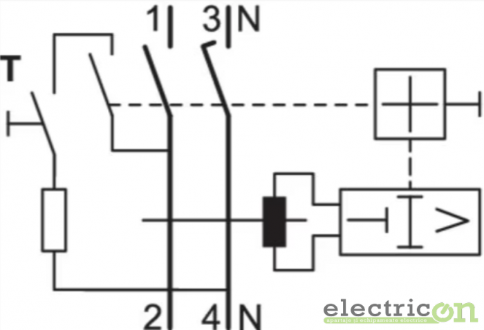 Disjunctor diferential 63A/30mA Hager - CDA263D [2]