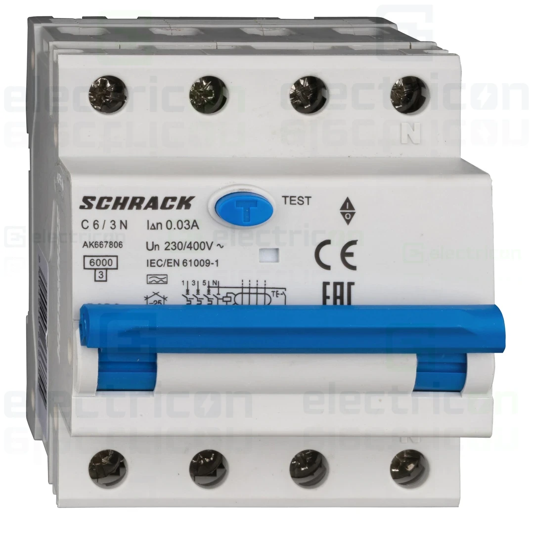 Siguranta RCBO 6A/30mA Schrack - AK667806 [1]
