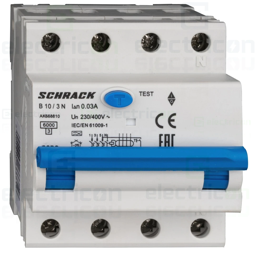 Siguranta RCBO 10A/30mA Schrack - AK668810 [1]