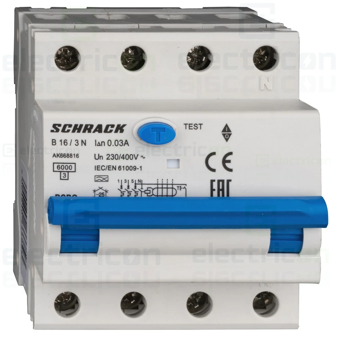 Siguranta RCBO 16A/30mA Schrack - AK668816 [1]