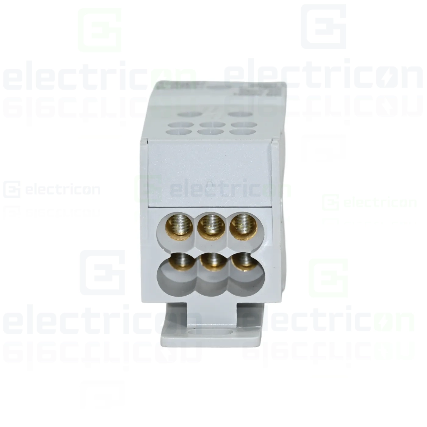 Bloc distribuție terminal, 1P, 160A, 1x70mm²+6x16mm² + 1 bară colectoare 16x5mm, lățime 35mm, Hager,  KJ02C [3]