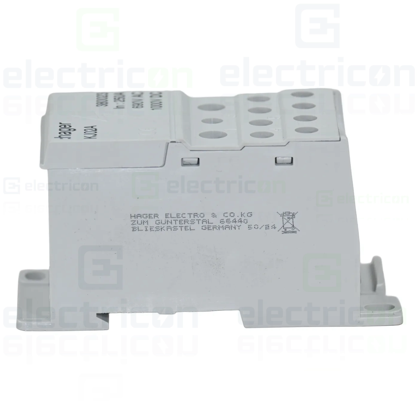 Bloc distribuție terminal, 1P, 250A, 1x95mm²+2x35mm²+5x16mm²+4x10 mm² lățime 45mm, Hager,  KJ02A [6]