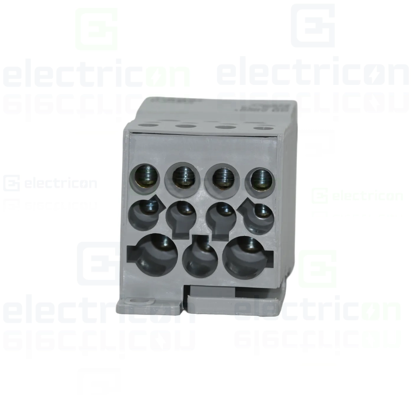 Bloc distributie terminal, 1P, 500A, 2x35mm² + 5x16mm² + 4x10mm² + bara colectoare din cupru de 24x6mm, latime 45mm, Hager, KJ02G [5]