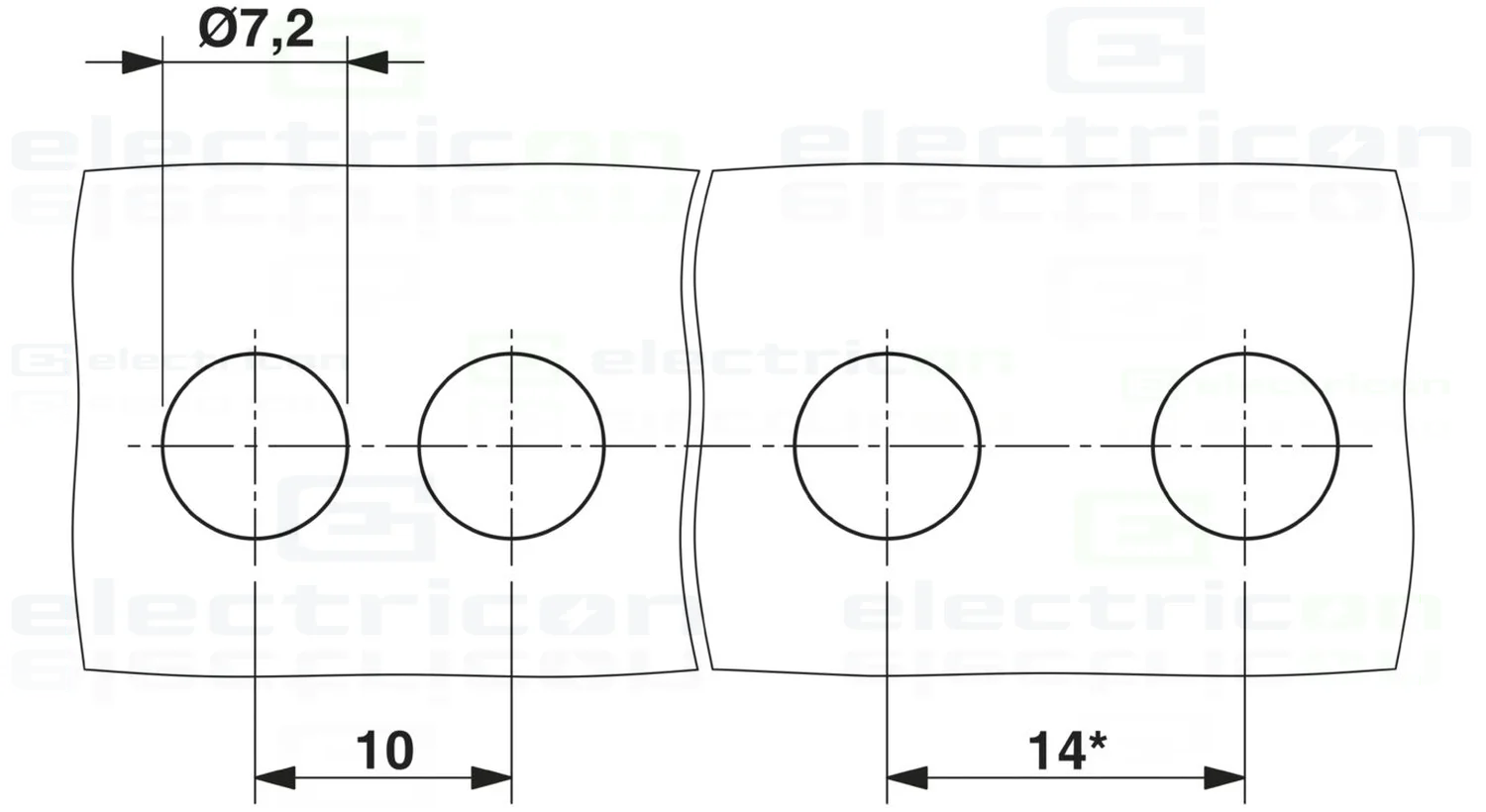 Bloc terminal VDFK 4 Phoenix Contact 0.2-6mm² panou [3]