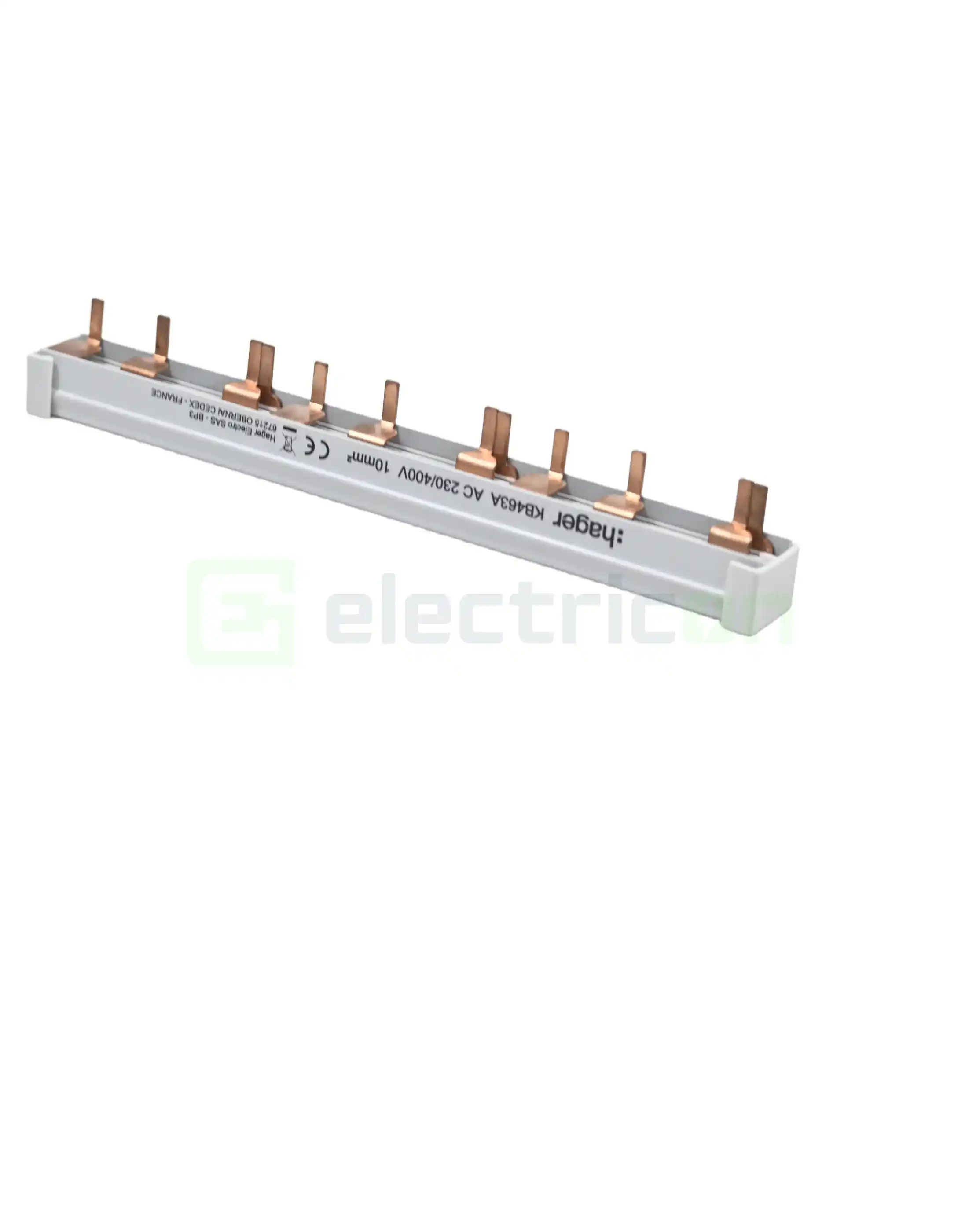Bareta alimentare (busbar), 4P, tip pin, 12 module, 10mmp, 63A, Hager, KB463A [4]